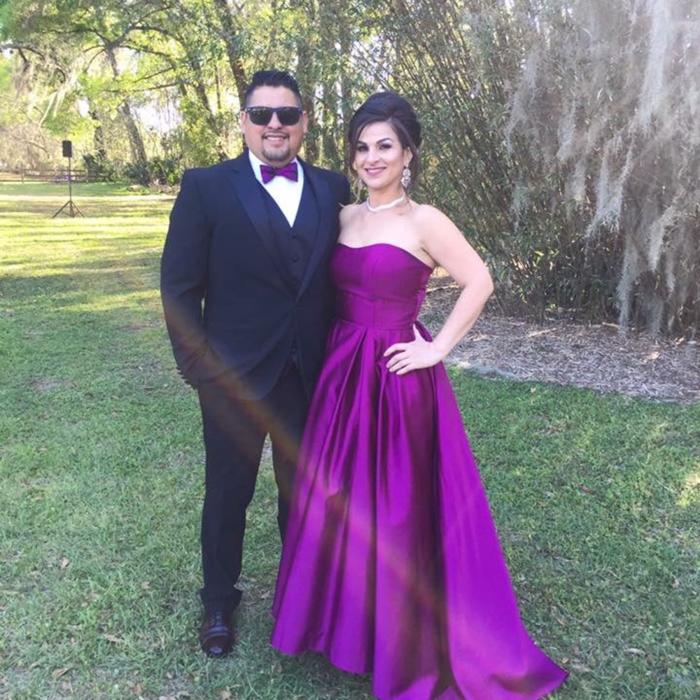 Camille Dress , High and low  strapless 👛